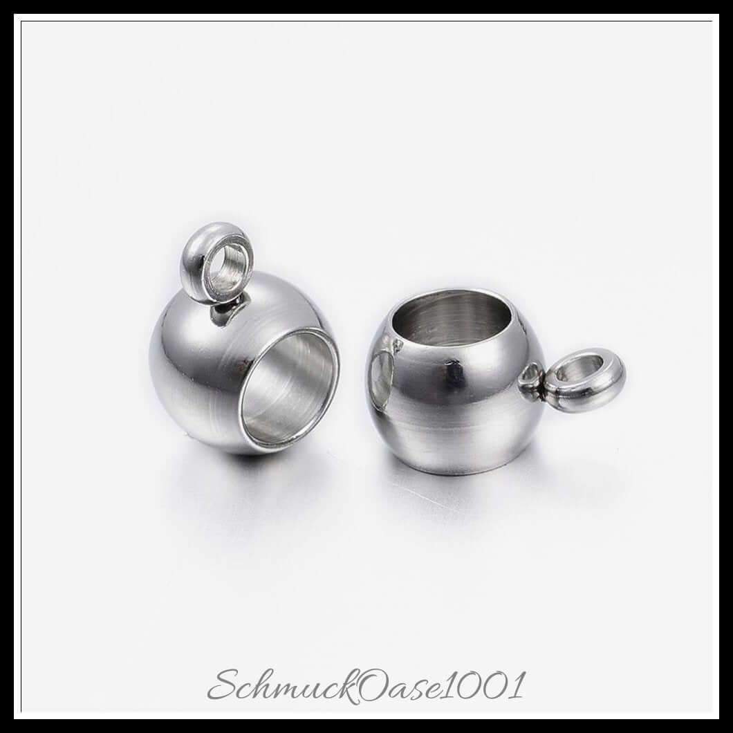 Edelstahl hanger link – standard / 9x6.5 mm / 30 stück, aus edelstahl 304 / standardform in der farbe edelstahl farbe und größe 9x6.5 mm, loch: 1.5 mm, innen: 4 mm / 30 st.