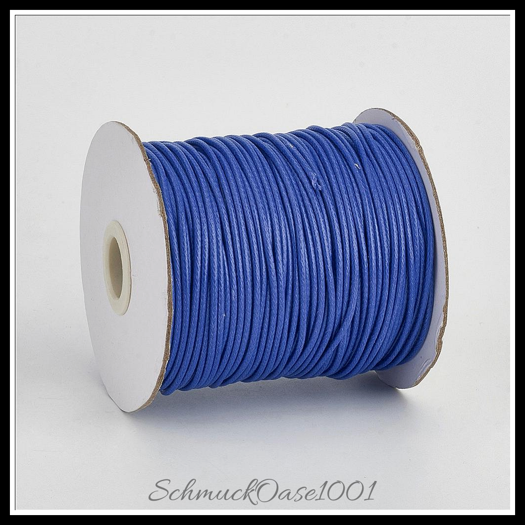 Umweltfreundliche koreanische gewachste polyesterschnur, blau, 50 meter, aus blau in der farbe polyester, gewachst und größe 0.5 mm, 50 meter