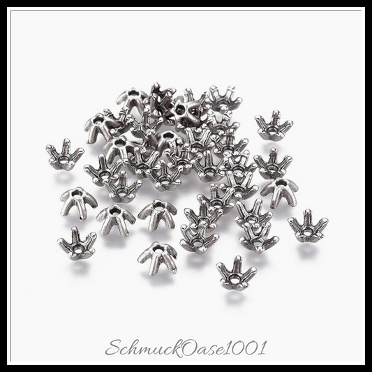 Tibetische perlenkappen & kegelperlen – thai sterling silber überzogen in den farben tibetische perlenkappen & kegelperlen, bleifrei, nickelfrei, cadmiumfrei, thai sterling silber überzogen