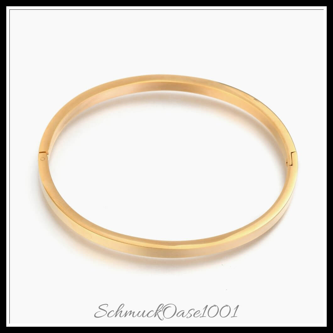 Edelstahl armreif – leer zum stempeln / 5.5x4 cm – 1 stück, in der farbe edelstahl 304, armreif, stempelbar