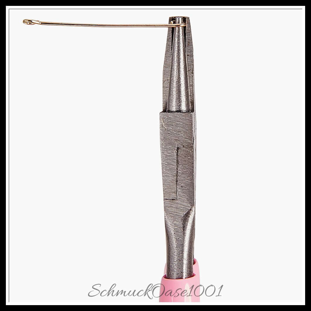 Sunnyclue mini-präzisionszange – konkav / 4.5" / 1 stück, aus stahl / konkav, rund, schmuckwerkzeug in der farbe pink und größe 4.5 zoll / 1 st.