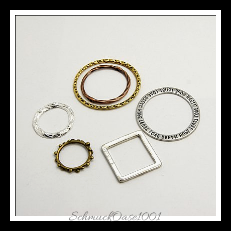 Legierung verknüpfung rings, mischform, mischfarbe, 100g in den farben legierung