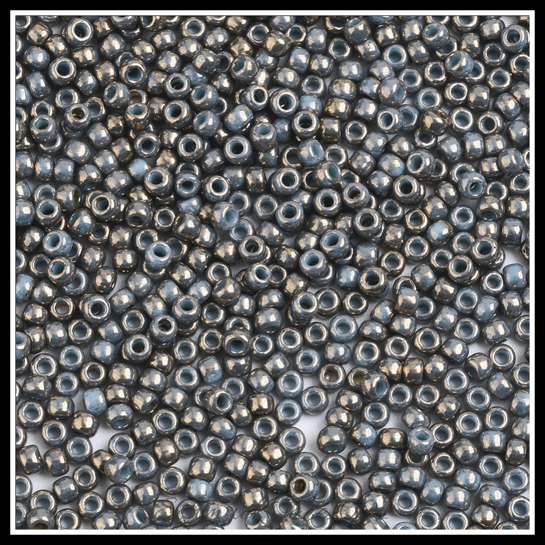 Toho runde rocailles – 11/0 – japanische rocailles – (1706) vergoldet – marmor schwarz – 20g, aus marmor schwarz in der farbe glas, toho, rund, 11/0, vergoldet, marmoriert und größe 11/0 2x1.5 mm, loch: 0.5 mm; 20 gramm