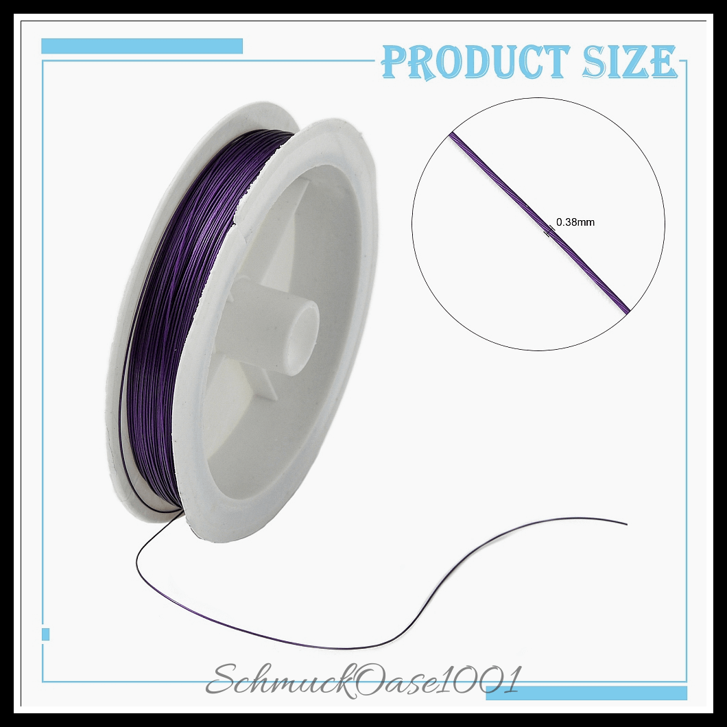 Tiger schwanz draht – nylonbeschichteter stahl – dunkel goldrute – 0.38mm – 10m – 1 rolle, aus dunkel goldrute in der farbe nylonbeschichteter stahl, tiger schwanz draht und größe 0.38 mm, ca. 32.8 fuß (10m)/rolle, 1 rolle