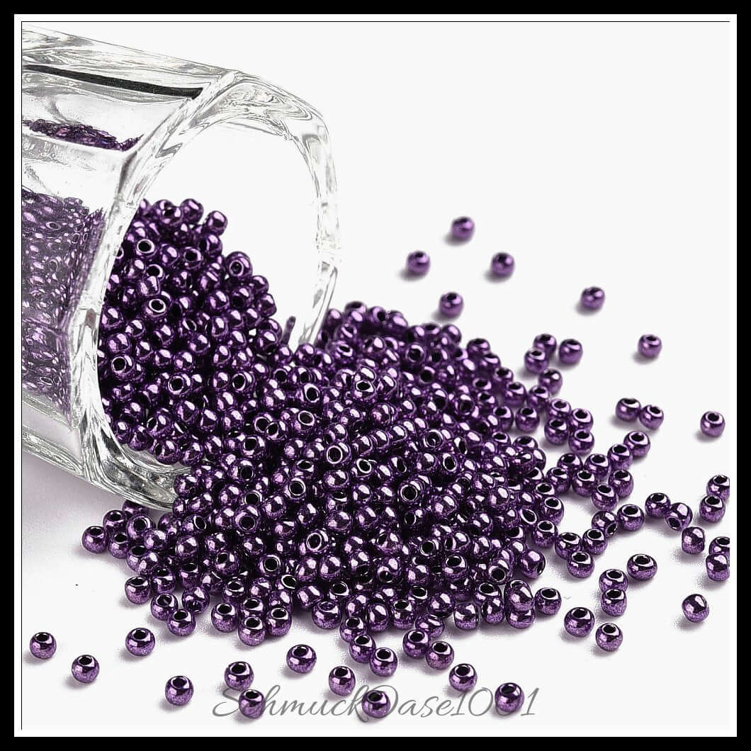Fgb® gefärbte glasperlen – 12/0 – 2.3x1.5 mm – 30 g, in der farbe glas, fgb, gefärbt, klasse a, rund