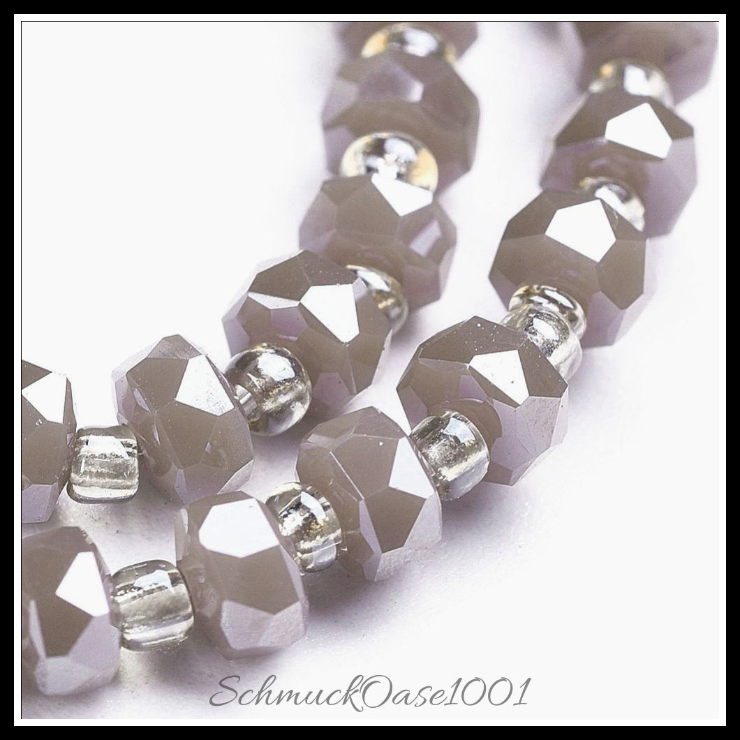 Glasperlen stränge facettiert rondell – verschiedene farben, 2 stränge ca. 150 stk pro strang, aus meergrün in der farbe glas, facettiert, rondell und größe 4x2.5 mm bohrung: 0.8 mm ca. 150 stk pro strang 23.6 zoll (60 cm) 2 stränge, ausdrucksstark und ideal für auffällige designs