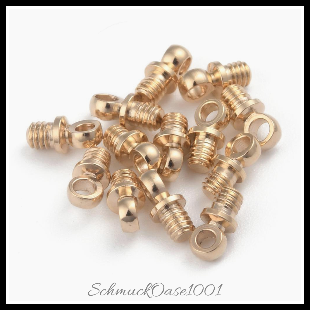Messing perlenkappe anhänger kautionen, 925 sterling versilbert, 2 set, aus 925 sterling versilbert in der farbe messing, langlebig plattiert und größe 9.5x7 mm, loch: 1.5 mm