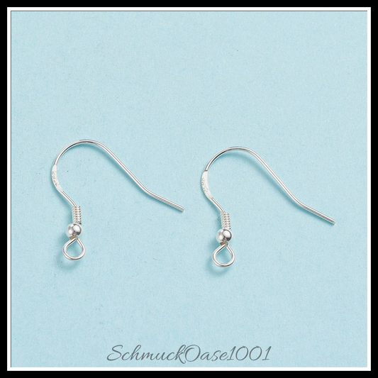 925 sterling silber ohrhaken, solide sterling silber – 10 stk. in den farben 925 sterling silber, ohrhaken