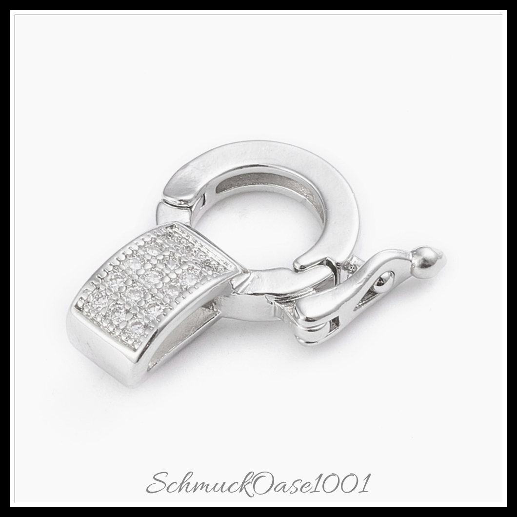 Messing micro pave zirkonia twister verschlüsse, golden – 2 stk., in der farbe messing, verschlüsse, micro pave, zirkonia, twister, langlebig plattiert, platiniert, perfekt für die herstellung individueller ketten und armbänder