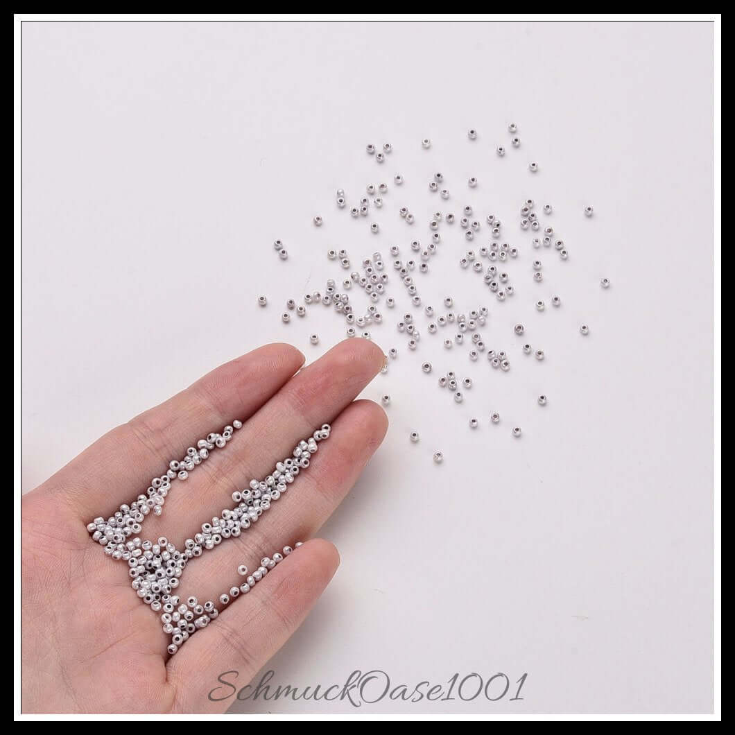 Fgb® ceylon glasperlen – 12/0 – 2.3x1.5 mm – 40 g, zusätzliches detailbild