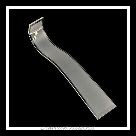 Halskette display aus organischem glas – 200x40x45 mm – weiß – 2 stück, aus organisches glas / schmuckdisplay in der farbe weiß und größe 200x40x45 mm / 2 st.