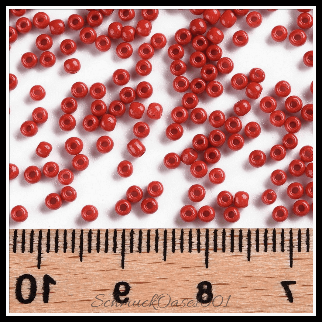 Fgb 11/0 backfarbe glasperlen – runde – cerise – klasse aa – 40g, aus cerise in der farbe glas, backfarbe, klasse aa, rund und größe 11/0  2.3x1.5 mm, loch: 1 mm; 40 gramm