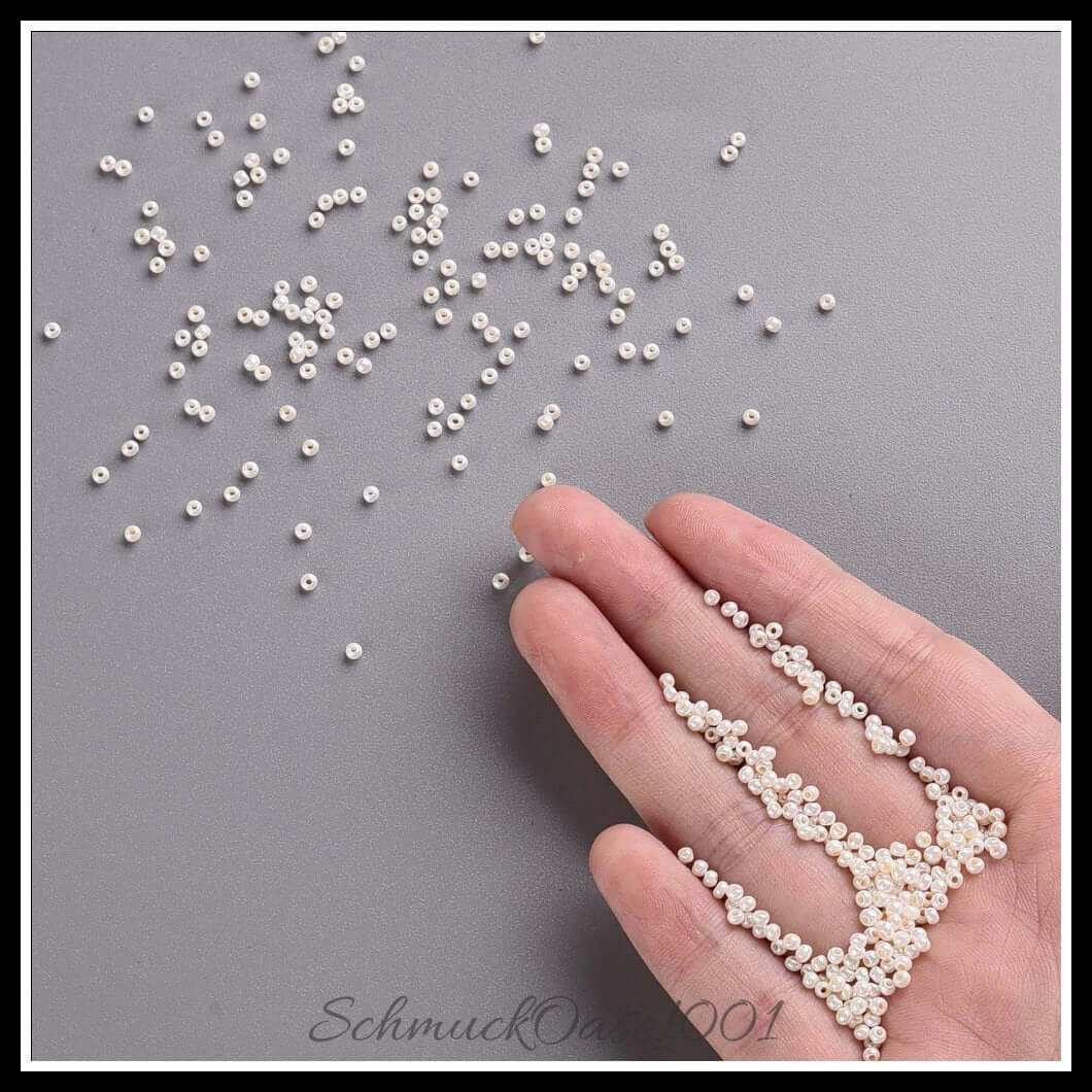 Fgb® ceylon glasperlen – 12/0 – 2.3x1.5 mm – 40 g, zusätzliches detailbild