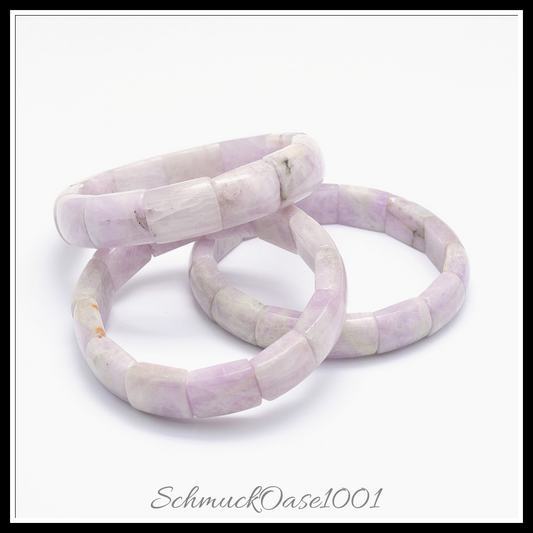 Natur kunzite stretch-armband – elegantes design in den farben natur kunzite, stretcharmband