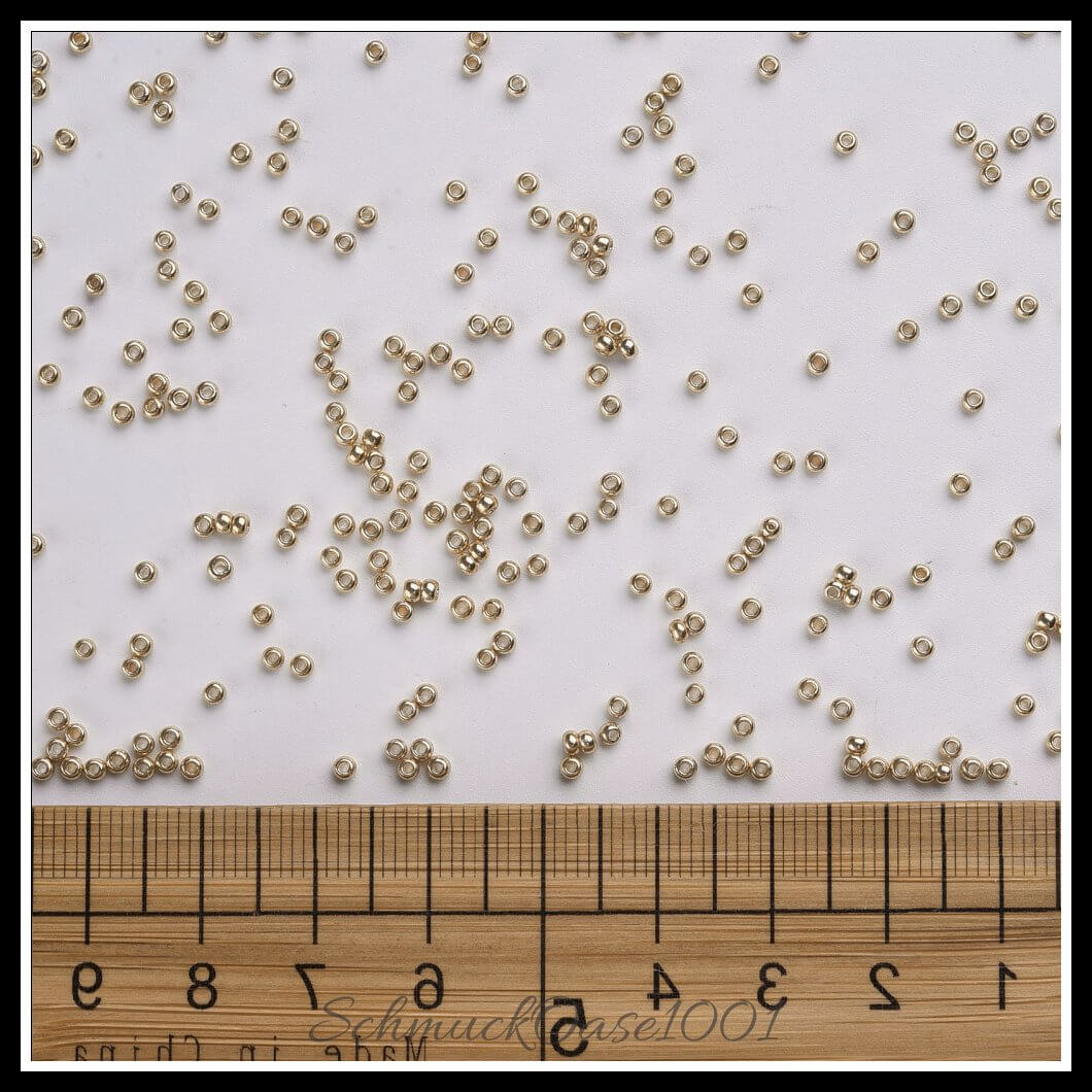 Fgb® gefärbte glasperlen – 12/0 – 2.3x1.5 mm – 30 g, zusätzliches detailbild