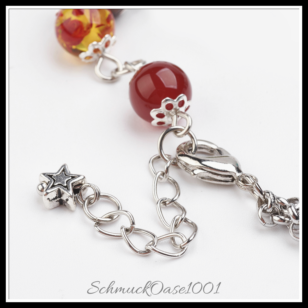 Natürliche und synthetische mischsteinarmbänder – chakras-stil – 190 mm – 1 stk. in den größen mischfarbe