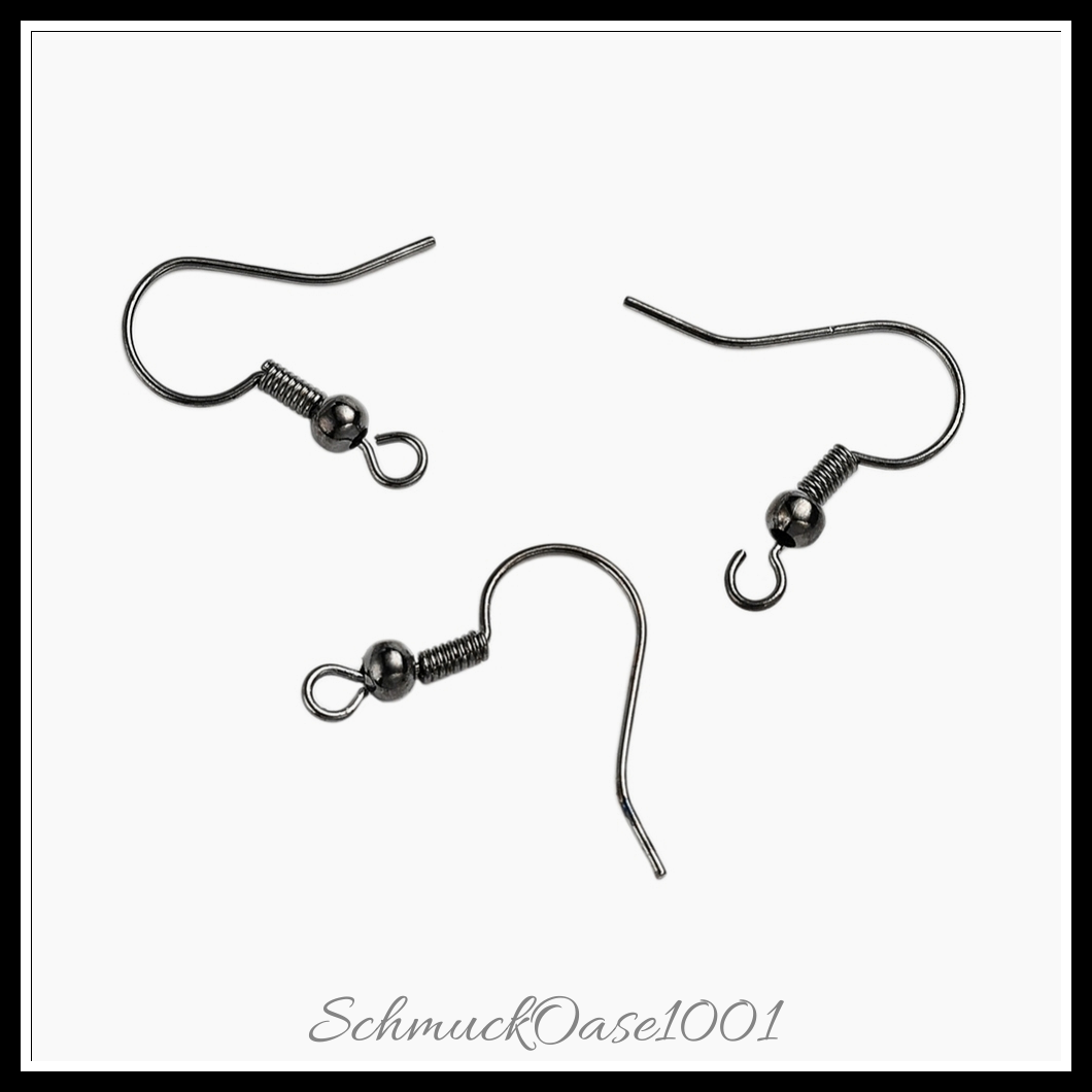 Messing ohrhaken – 18x17x0.8 mm bohrung: 2 mm 50 stk., aus antik bronze in der farbe messing, ohrhaken und größe 18x17x0.8 mm bohrung: 2 mm 50 stk.