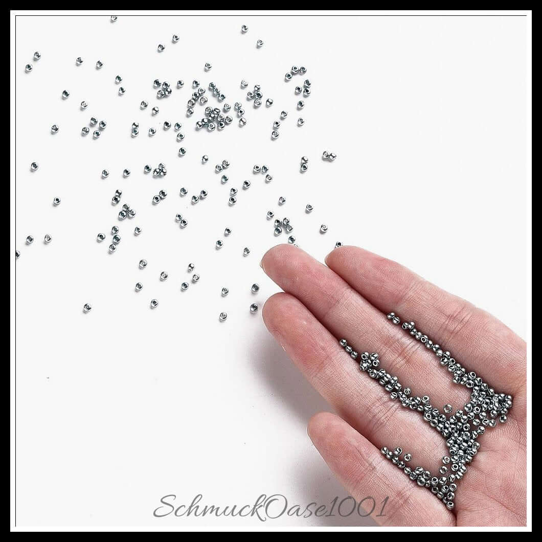 Fgb® gefärbte glasperlen – 12/0 – 2.3x1.5 mm – 30 g, zusätzliches detailbild
