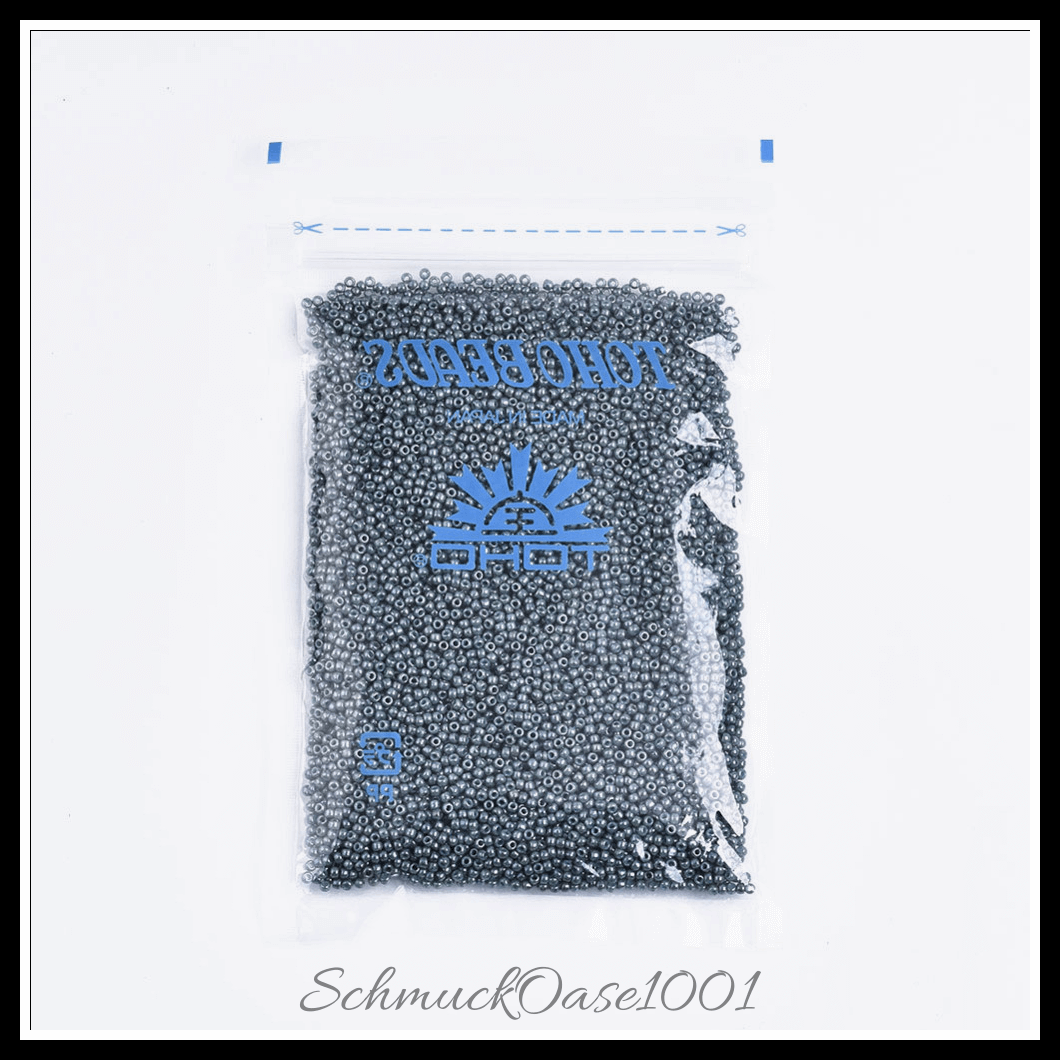 Toho runde rocailles – 11/0 – japanische rocailles – (1203) undurchsichtig – taupefarbener kakao – marmoriert – 20g, aus taupefarbener kakao in der farbe glas, toho, rund, 11/0, marmoriert und größe 11/0 2x1.5 mm, loch: 0.7 mm; 20 gramm