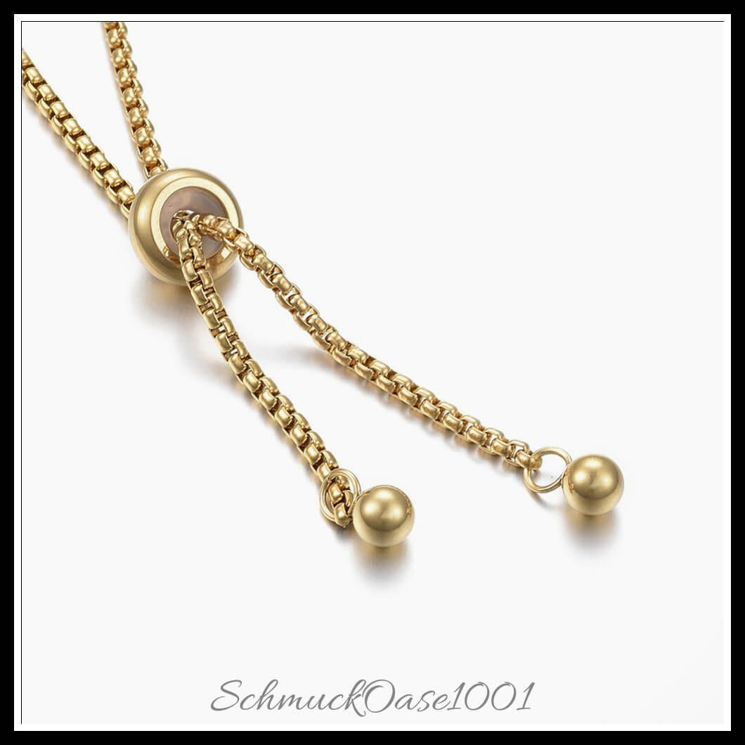 Verstellbares 304 edelstahlarmband – schieber / 24 cm – 5 stück, zusätzliches detailbild