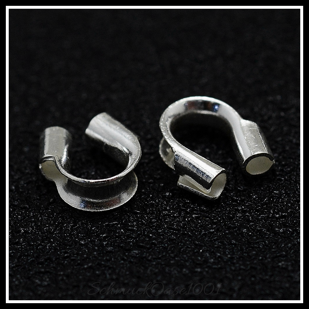 925 sterling silber drahtwächter, silber – 10 stk. in den farben 925 sterling silber, drahtwächter, perfekt für die herstellung individueller ketten und armbänder