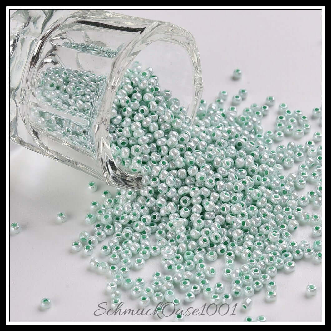 Fgb® ceylon glasperlen – 12/0 – 2.3x1.5 mm – 40 g, in der farbe glas, fgb, ceylon, klasse a, rund