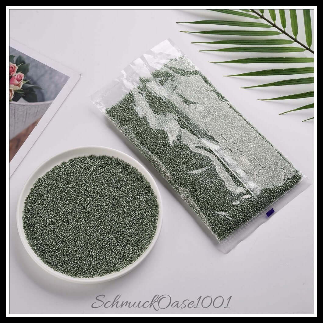 Fgb® gefärbte glasperlen – 12/0 – 2.3x1.5 mm – 30 g, zusätzliches detailbild