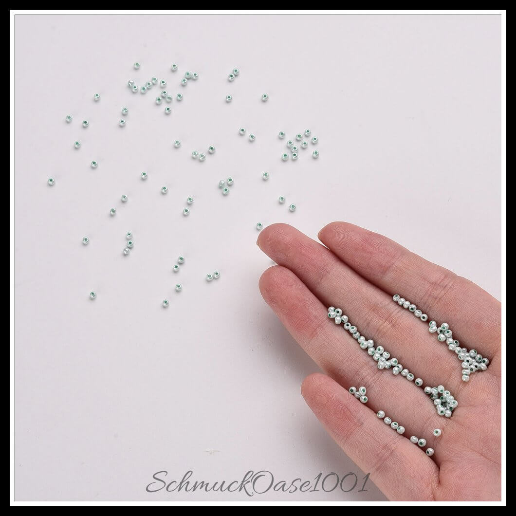 Fgb® ceylon glasperlen – 12/0 – 2.3x1.5 mm – 40 g, zusätzliches detailbild