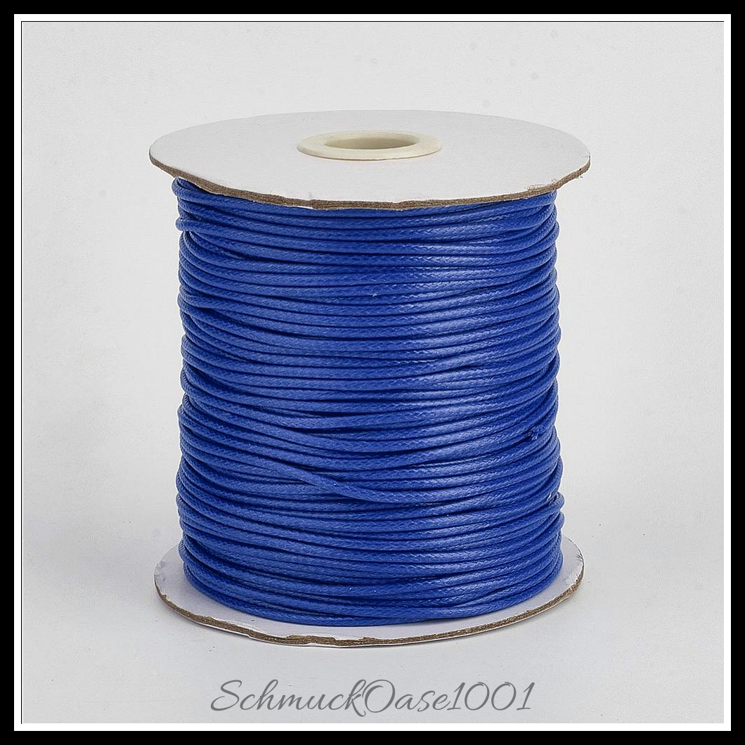 Umweltfreundliche koreanische gewachste polyesterschnur, blau, 50 meter, in der farbe polyester, gewachst