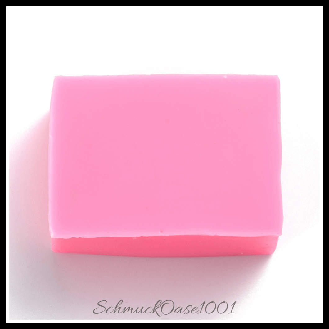 Diy 3d baby silikonform für harz – neon rosa, 86x62x42 mm (1 stk.), aus silikon / für uv-harz, epoxidharz in der farbe neon rosa und größe 86x62x42 mm, innendurchmesser: 59x41 mm