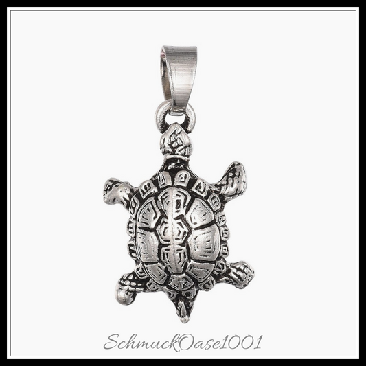 Tibetischer stil aluminium anhänger & charms, schildkröte, antik silber, 10 stk. in den farben aluminium