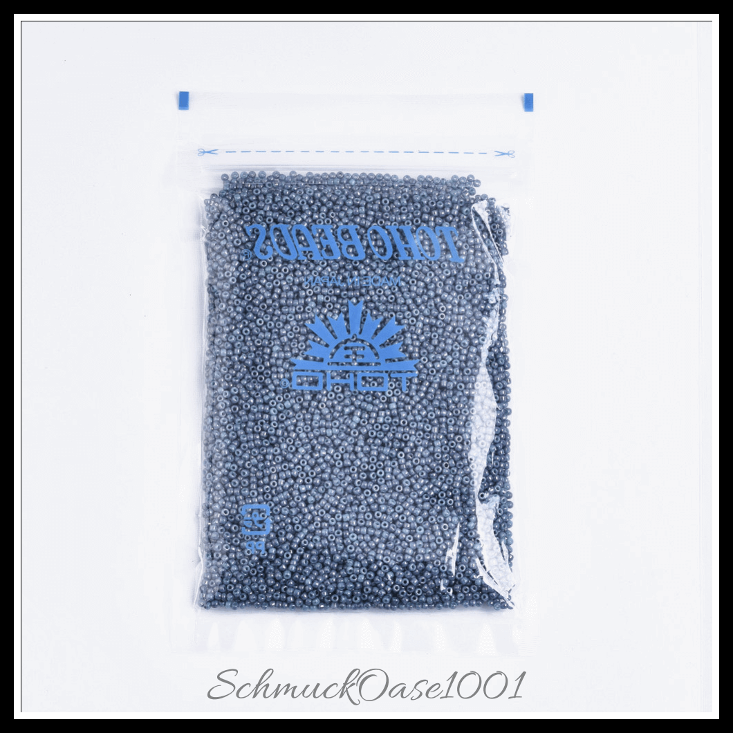 Toho runde rocailles – 11/0 – japanische rocailles – (1203) undurchsichtig – taupefarbener kakao – marmoriert – 20g, aus taupefarbener kakao in der farbe glas, toho, rund, 11/0, marmoriert und größe 11/0 2x1.5 mm, loch: 0.7 mm; 20 gramm