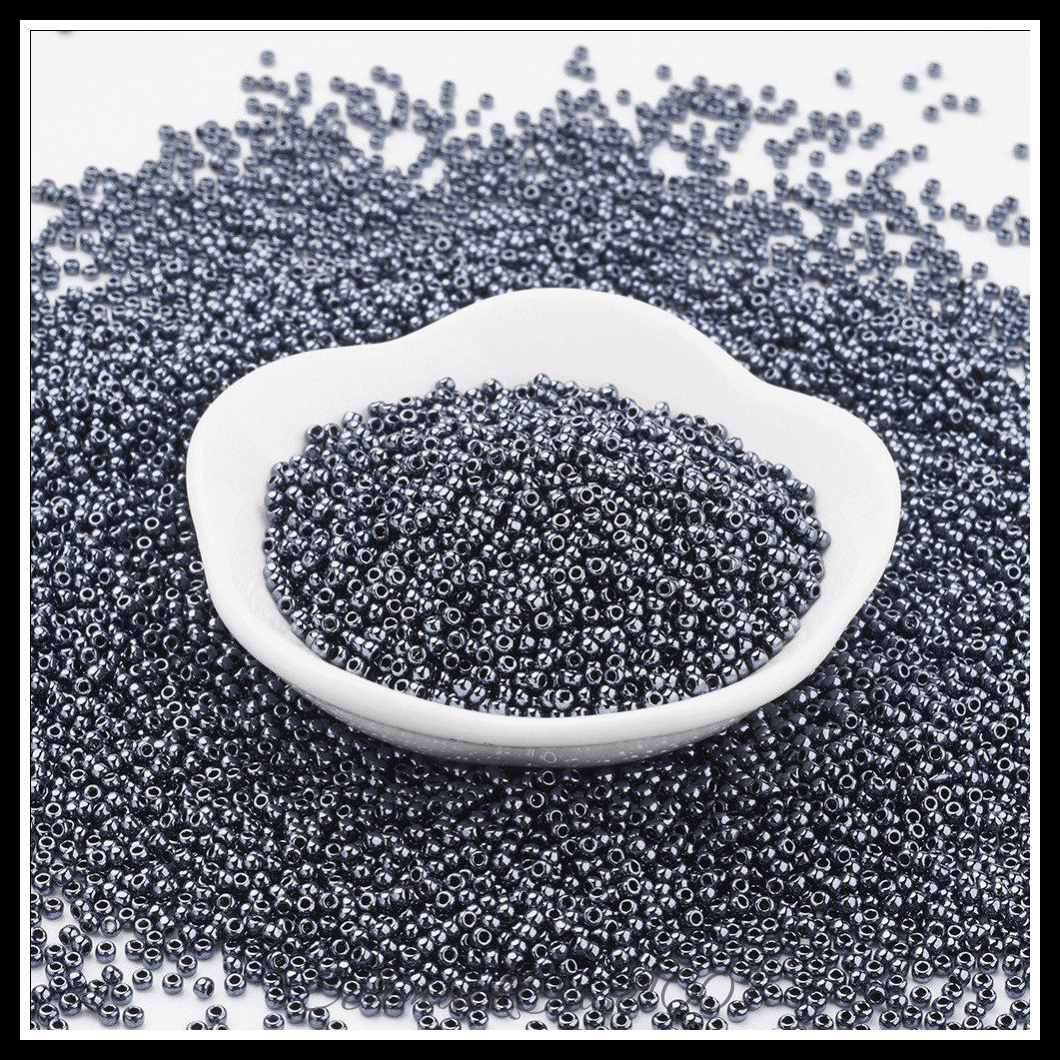 Toho japanische samenperlen – 11/0 – rund – matt – undurchsichtig – blau – 20g, in der farbe glas, toho, rund, 11/0, metallisch
