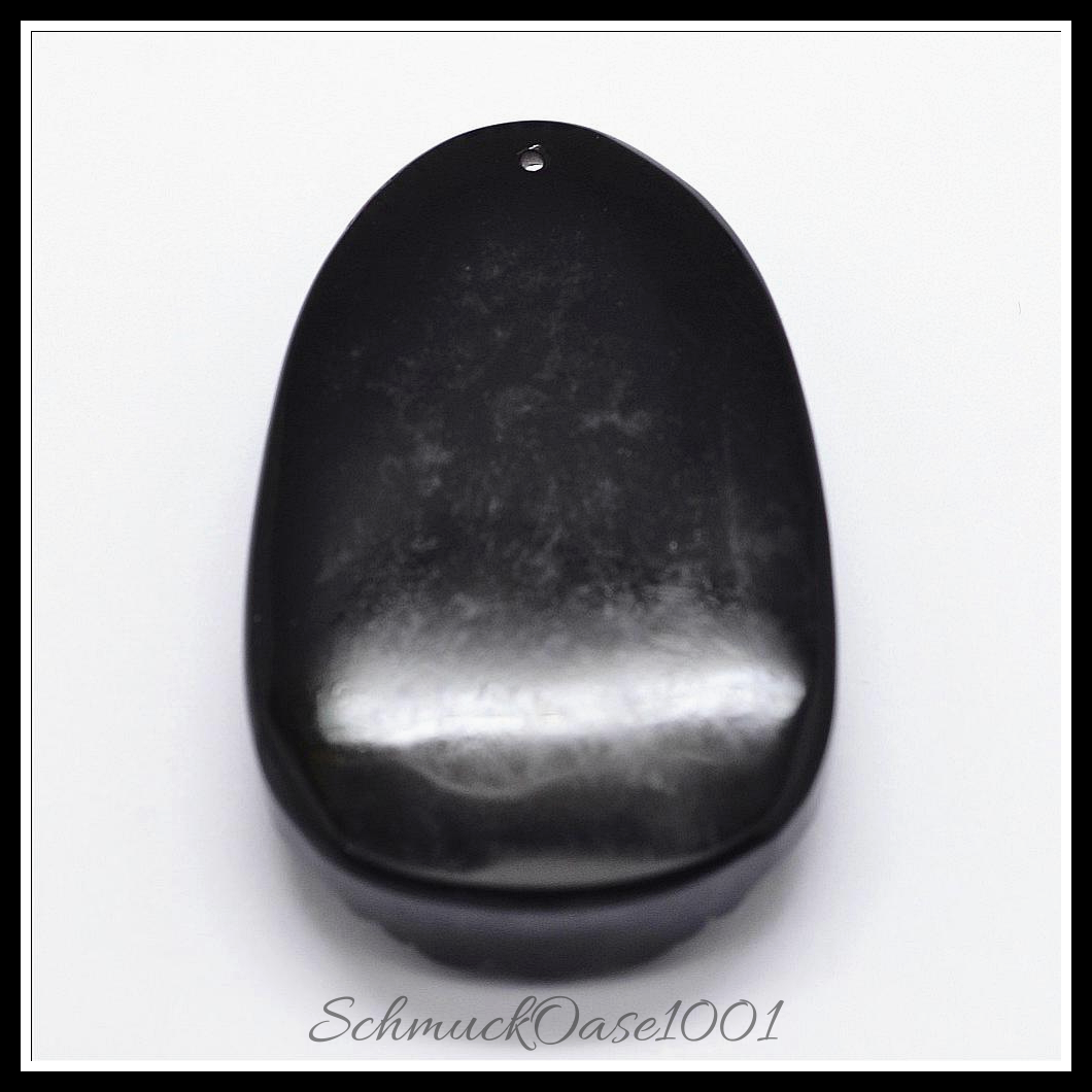 Natürliche obsidian carven anhänger, wächter, schwarz, 1 stk.