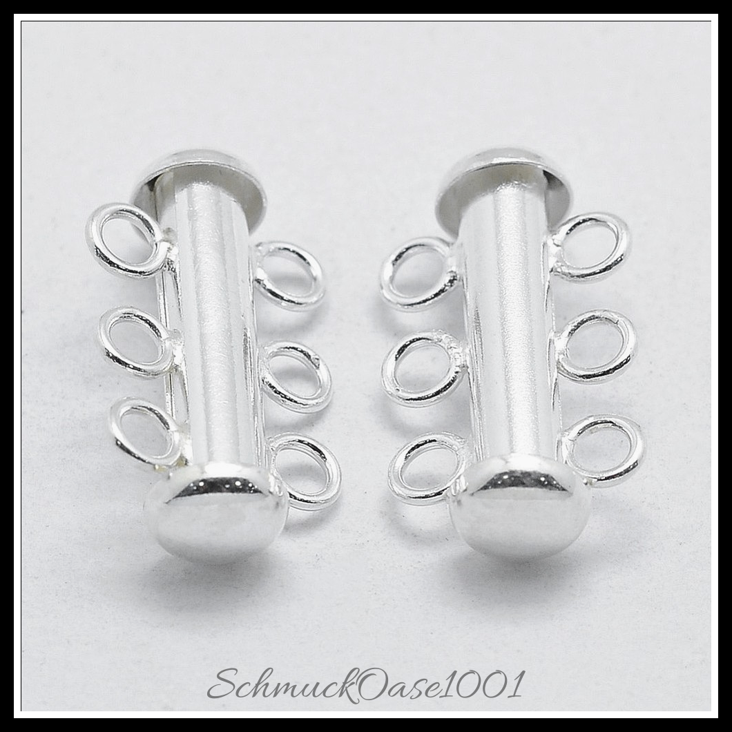 925 sterling silber boxschließen, geschnitzt 925, kolumne – 1 stk., perfekt für die herstellung individueller ketten und armbänder