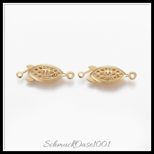 304 edelstahl box spangen, multi-strang-klammern, pferd auge, edelstahl farbe, 6 stk., in der farbe 304 edelstahl, perfekt für die herstellung individueller ketten und armbänder