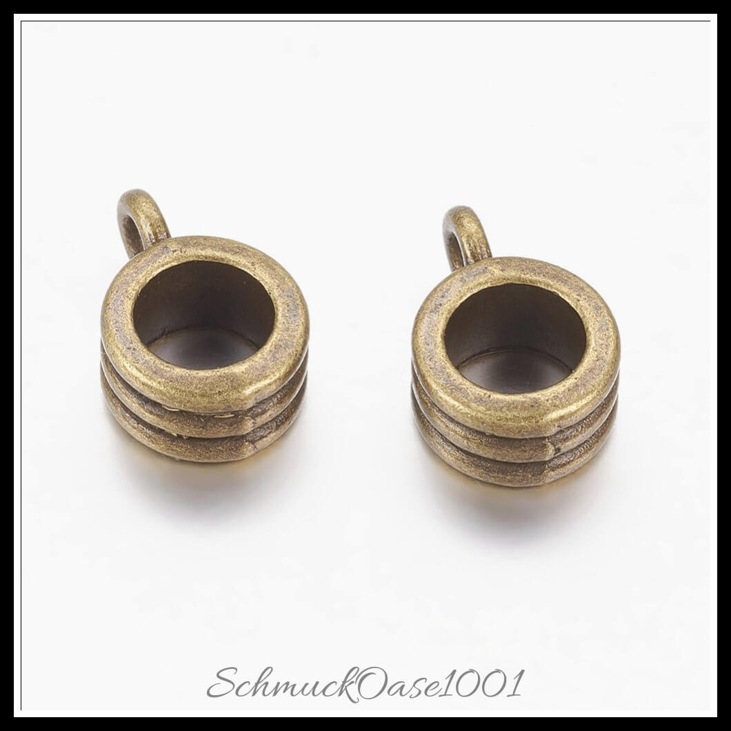 Bail beads – kolumne / 12.5x8x5 mm – 20–30 stück, zusätzliches detailbild, perfekt für die herstellung individueller ketten und armbänder