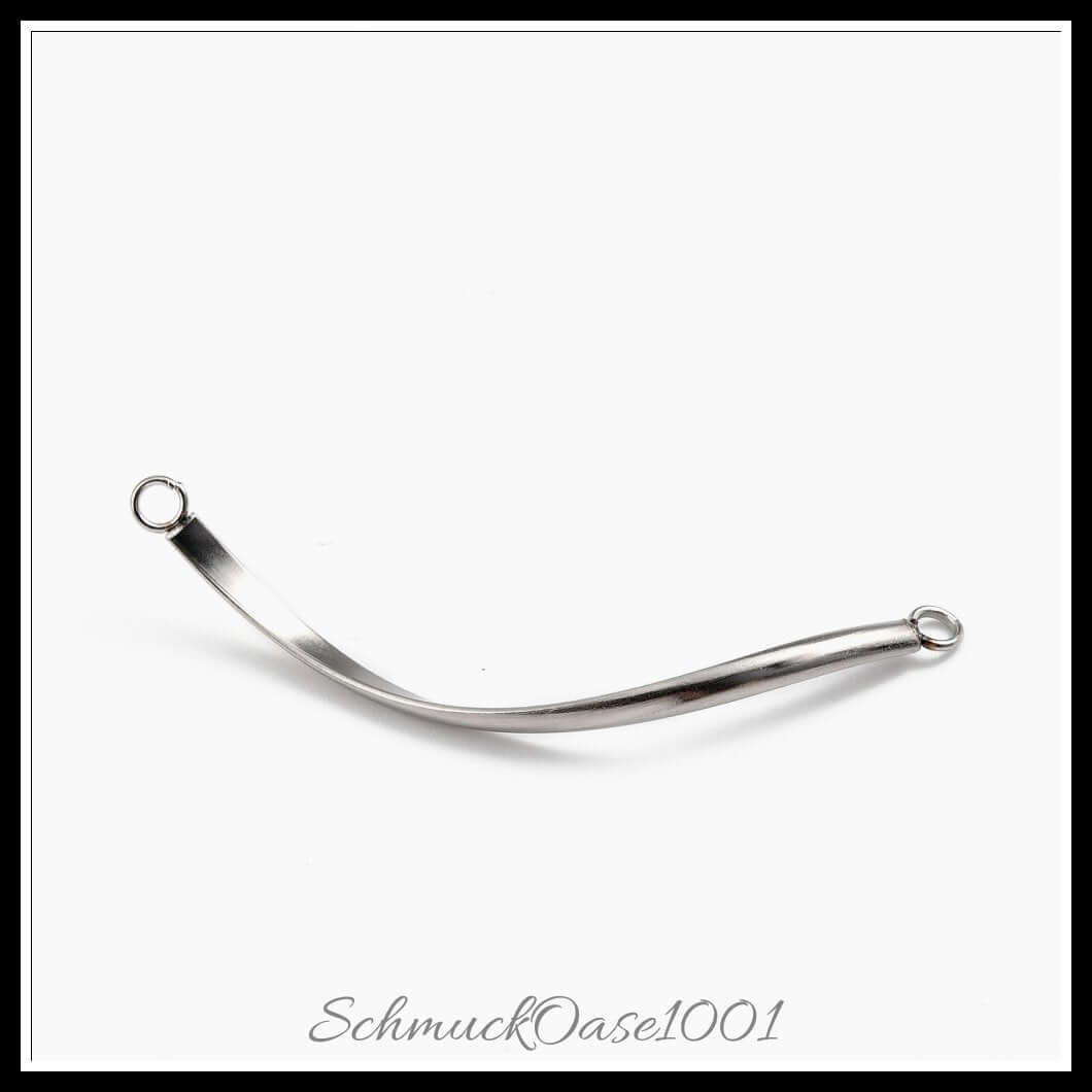 Twist-anhänger aus edelstahl – 42x2x1 mm – 20 stück, zusätzliches detailbild, wunderschön für dekorative akzente in schmuckprojekten