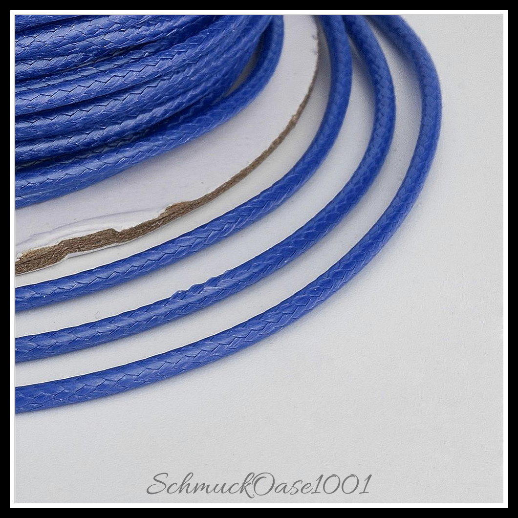 Umweltfreundliche koreanische gewachste polyesterschnur, blau, 50 meter, aus blau in der farbe polyester, gewachst und größe 0.5 mm, 50 meter