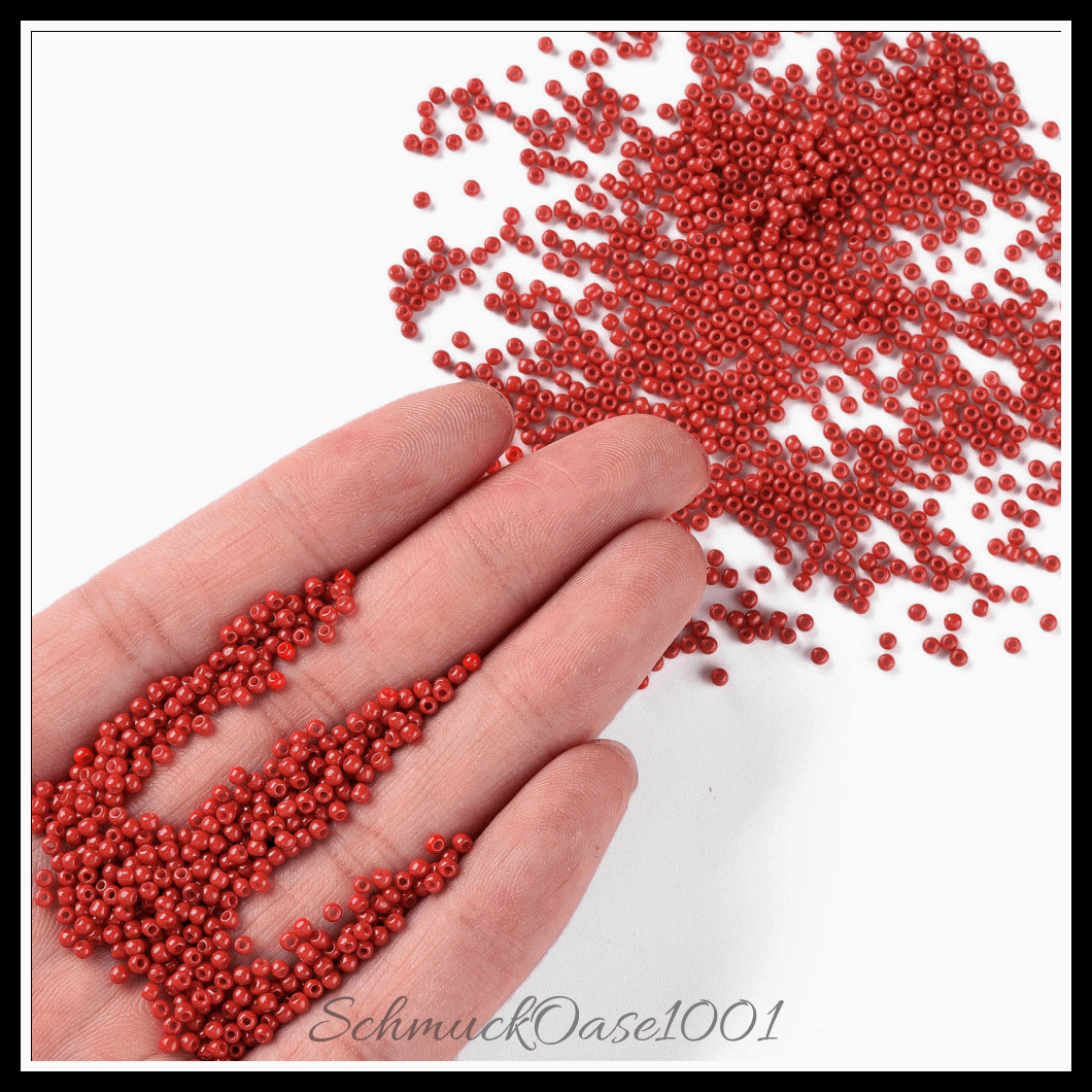 Fgb 11/0 backfarbe glasperlen – runde – cerise – klasse aa – 40g, aus cerise in der farbe glas, backfarbe, klasse aa, rund und größe 11/0  2.3x1.5 mm, loch: 1 mm; 40 gramm