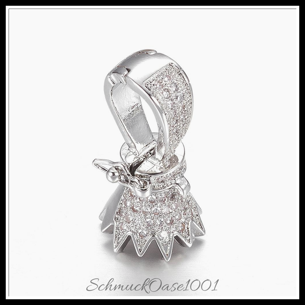 Messing mikro-pflastern zirkonia twister spangen, golden – 2 stk., in der farbe messing, spangen, mikro-pflastern, zirkonia, twister, platiniert, perfekt für die herstellung individueller ketten und armbänder