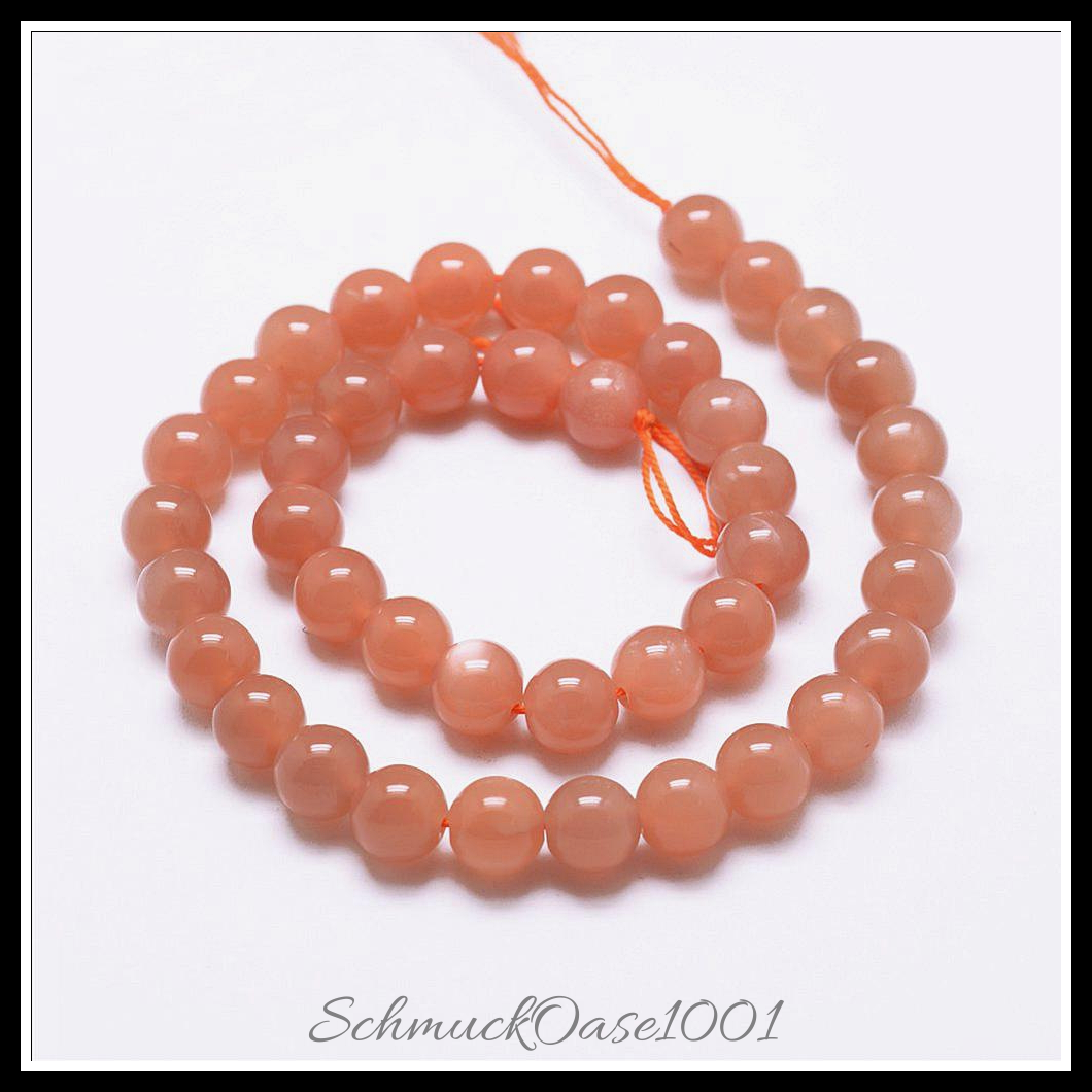 Natürliche sunstone perlen – rund, klasse aa, 6 mm, 2 stränge, ausdrucksstark und ideal für auffällige designs