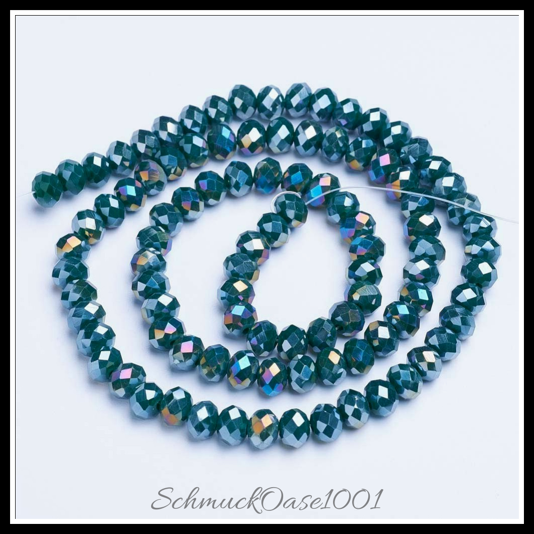 Galvanisieren glasperlen, opake volltonfarbe, facettiert, rondell – je 2 stränge, aus schwarz in der farbe glas, galvanisiert, opake volltonfarbe, facettiert und größe 4x3 mm bohrung: 0.4 mm ca. 130 stk pro strang 16.54 zoll (42 cm) 2 stränge, ausdrucksstark und ideal für auffällige designs
