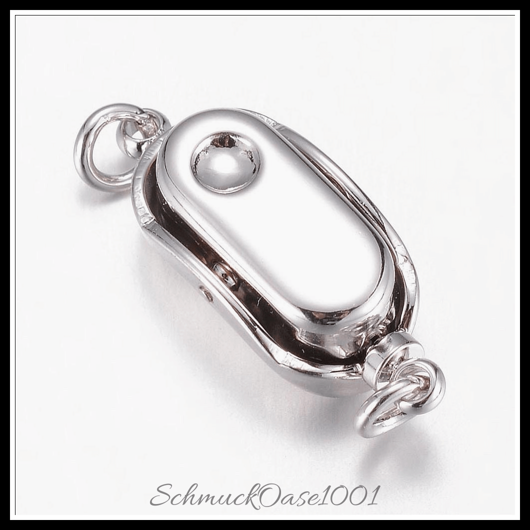 304 edelstahl box spangen – mischfarbe – 2 stück, perfekt für die herstellung individueller ketten und armbänder