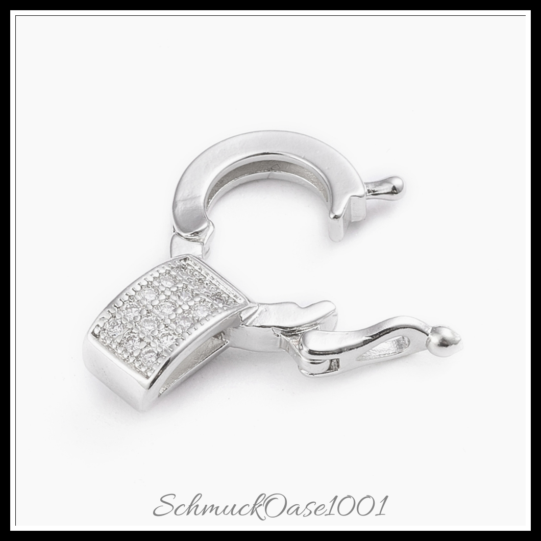 Messing micro pave zirkonia twister verschlüsse, golden – 2 stk., aus gold in der farbe messing, verschlüsse, micro pave, zirkonia, twister, langlebig plattiert, golden und größe 18x13.5x6 mm, bohrung: 5.5x3.5 mm, perfekt für die herstellung individueller ketten und armbänder