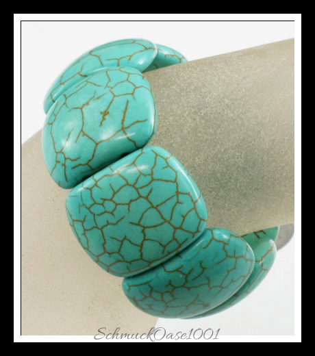 Synthetisches türkis-armband – stretcharmband in den farben synthetischer türkis, stretcharmband