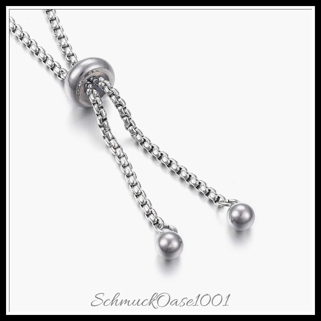 Verstellbares 304 edelstahlarmband – schieber / 24 cm – 5 stück, zusätzliches detailbild