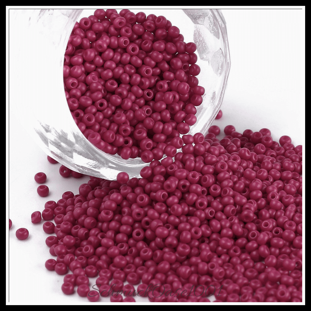 Fgb 11/0 backfarbe glasperlen – runde – cerise – klasse aa – 40g, in der farbe glas, backfarbe, klasse aa, rund