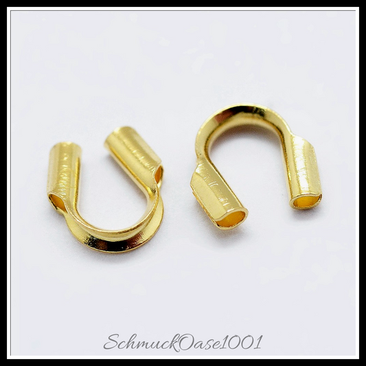925 sterling silber drahtwächter, golden – 10 stk. in den farben 925 sterling silber, drahtwächter, golden, perfekt für die herstellung individueller ketten und armbänder