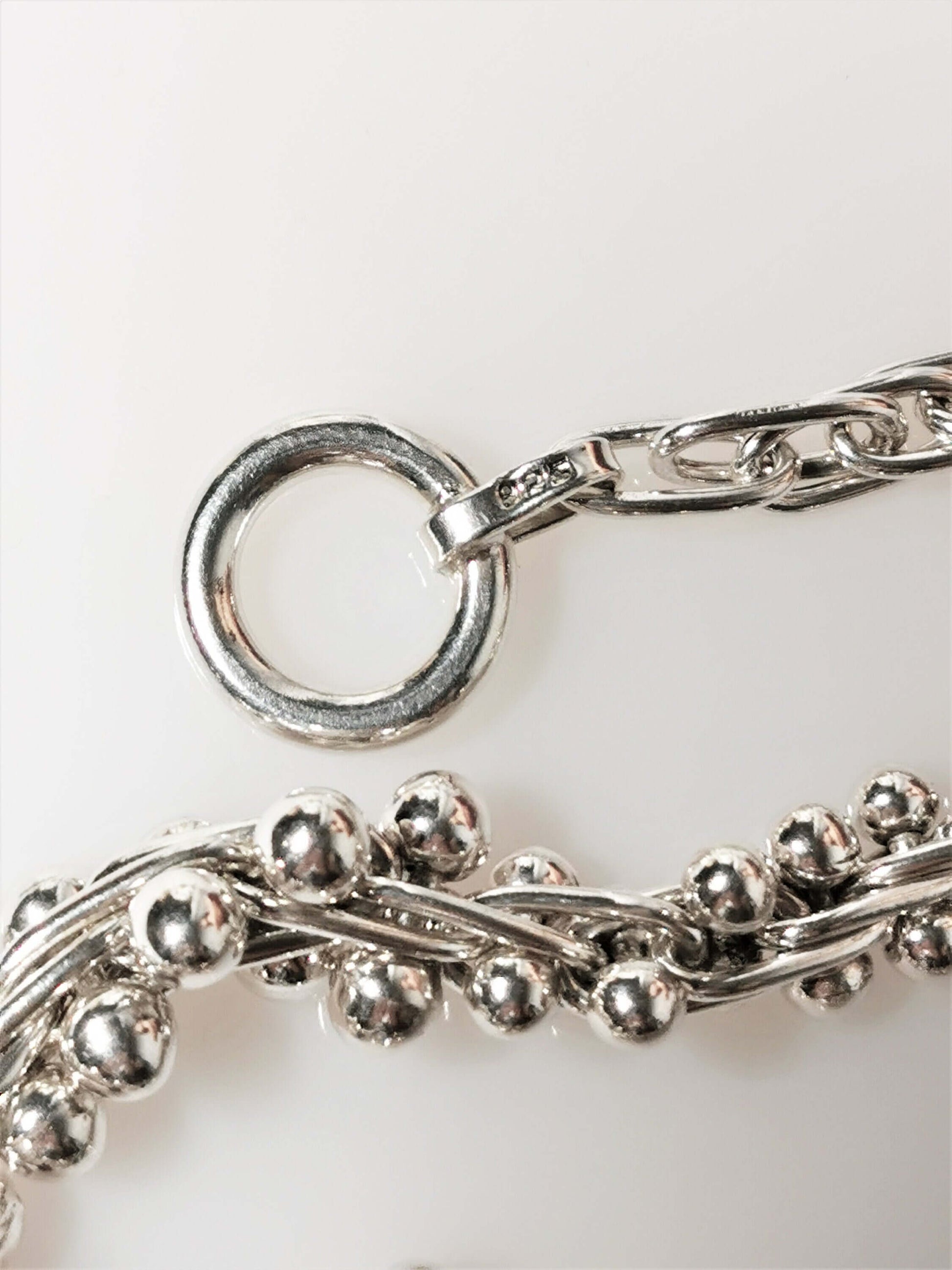 Luxuriöses amethyst-armband aus 925 sterling silber – rhodiniert, handgearbeitet, zusätzliches detailbild